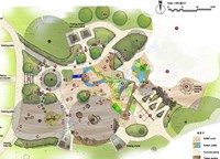 Princes Park playspace artist impression