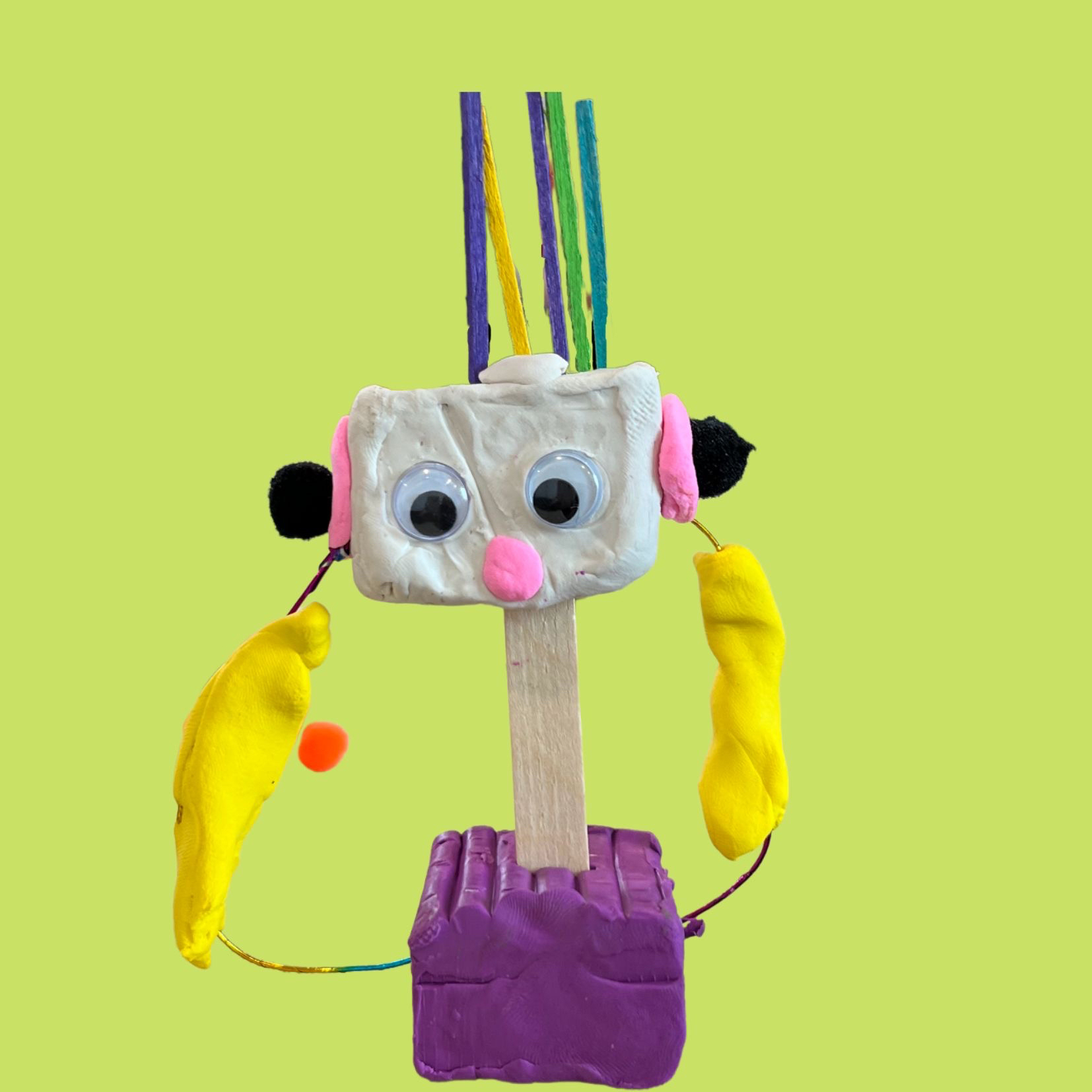 Robot made from plasticine
