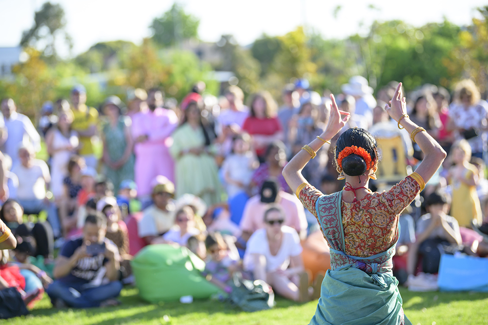 Traditional Indian dancer at Glen Eira's Diwali