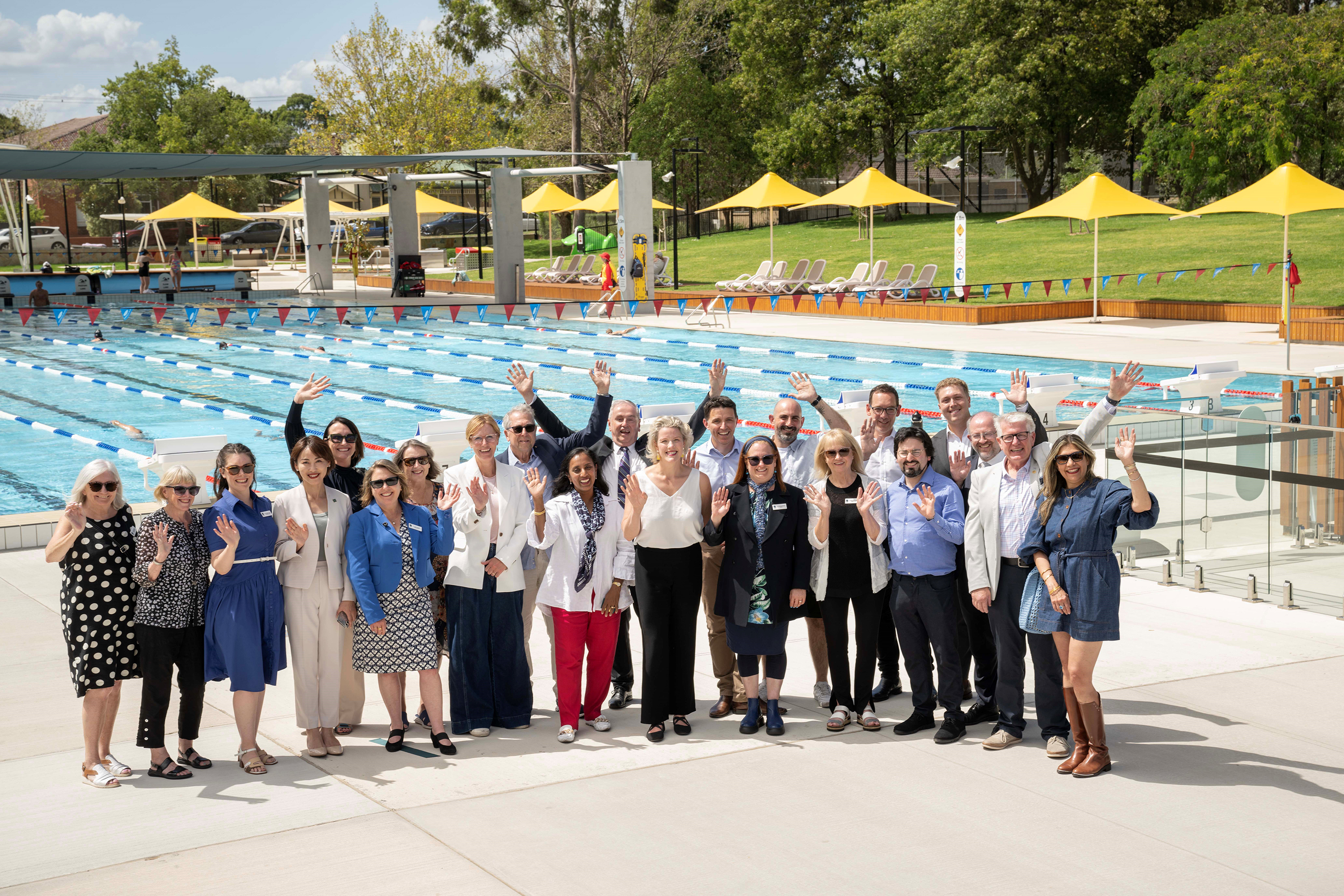 Official opening of the Carnegie Memorial Swimming Pool