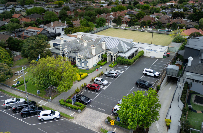 aerial view of the Elsternwick Club