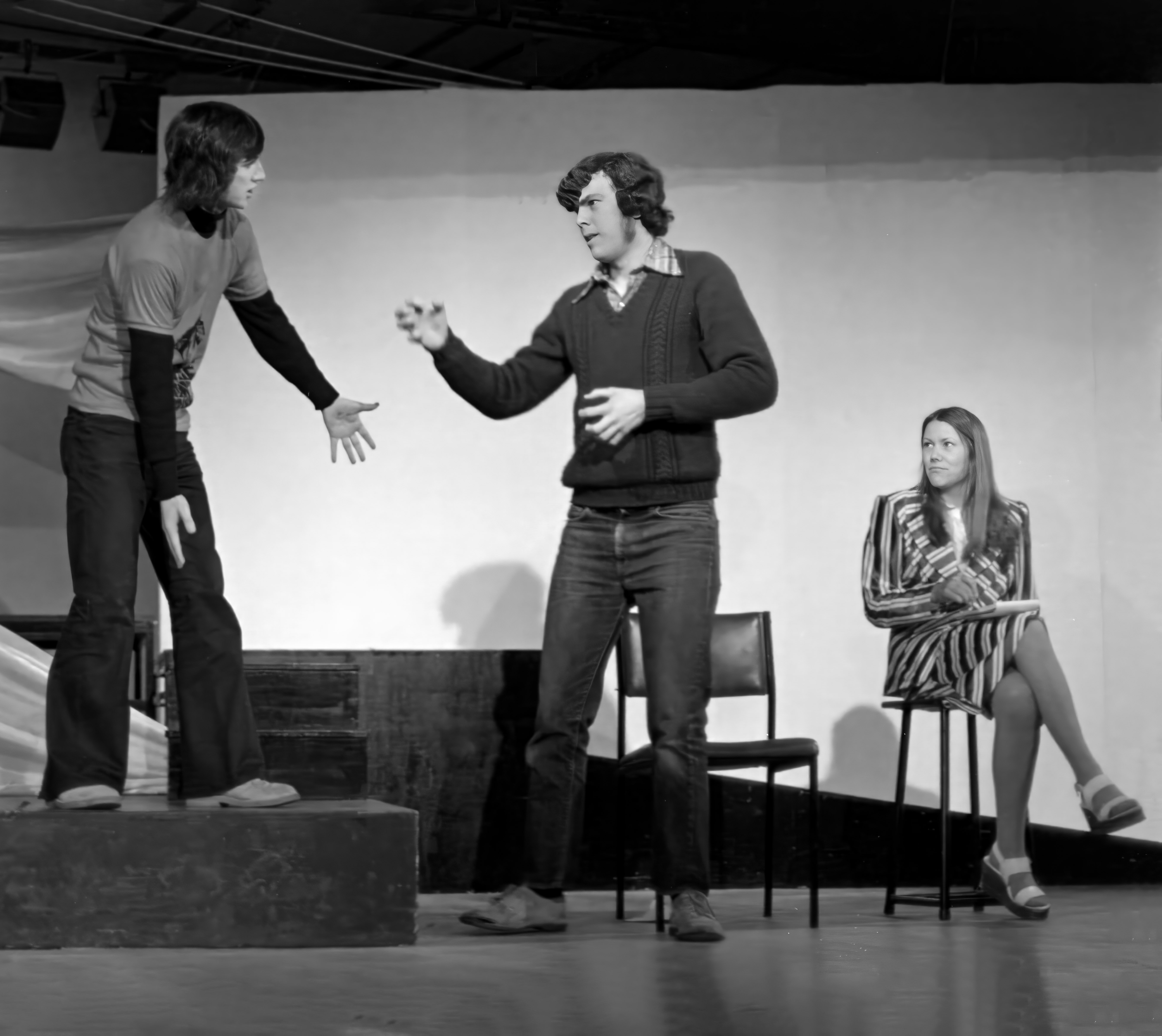 Steven Morton, One Hand Clapping 1974, Caulfield High School Drama production Archival pigment ink jet print Image courtesy of Steven Morton